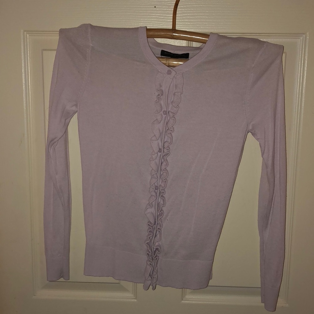 Banana Republic ruffled cardigan